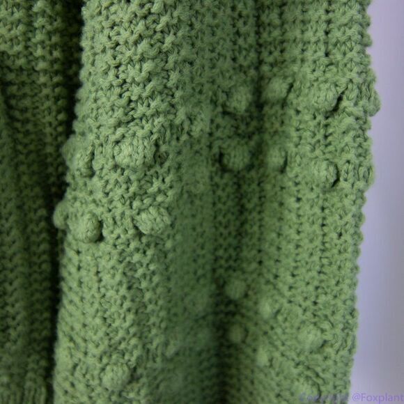 Madewell Bobble Cardigan Sweater, size XXS, color green, NWT - Picture 6 of 11